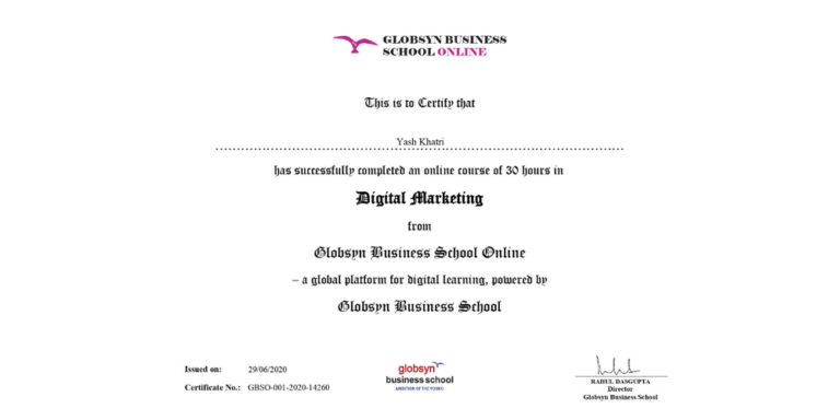 Digital marketing by Globsyn GBSO