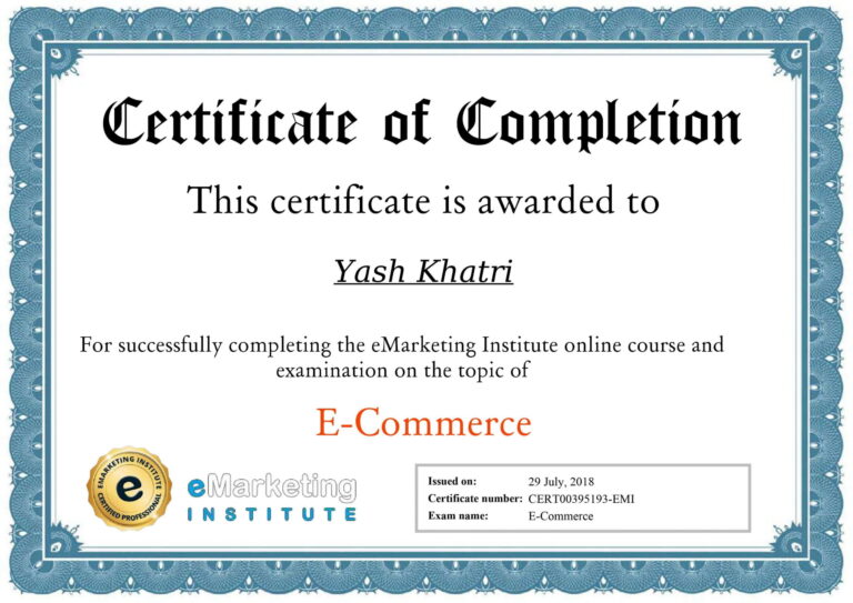 eCommerce by eMarketing Institute